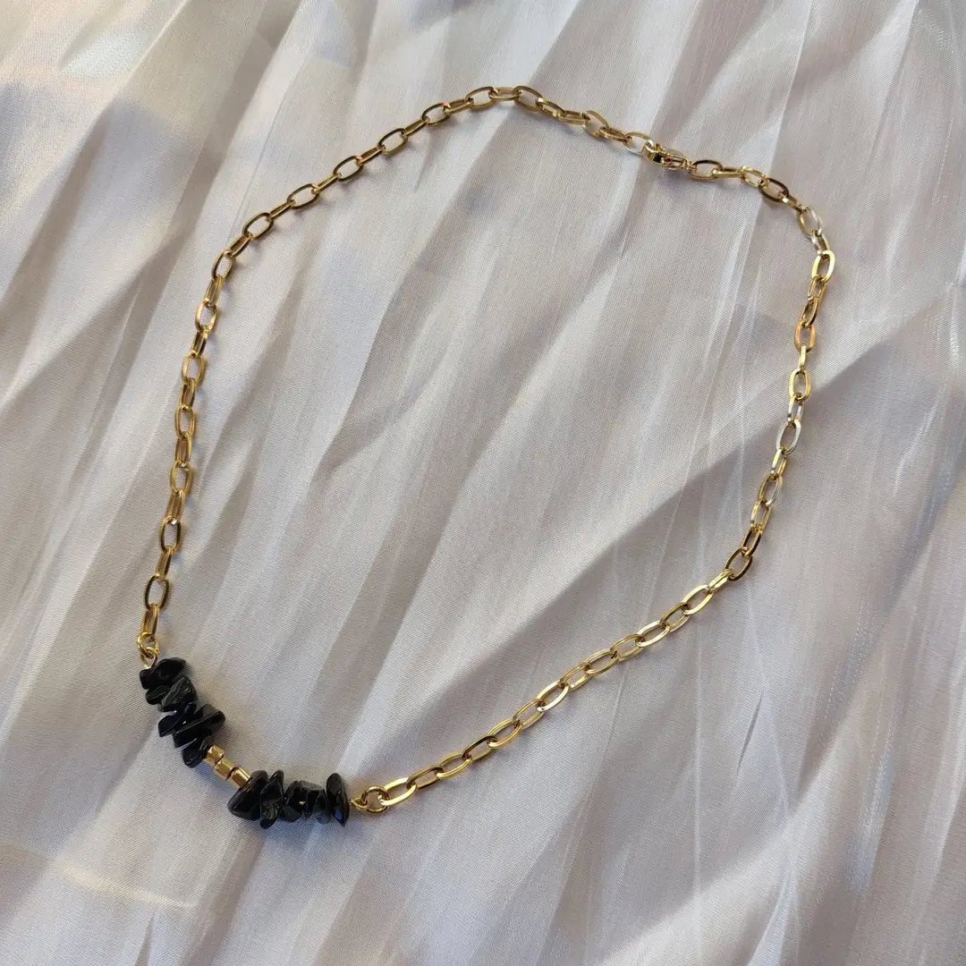 ONYX – COLLANA PLACCATA ORO 18K - OE!