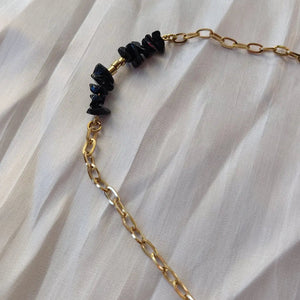 ONYX – COLLANA PLACCATA ORO 18K - OE!