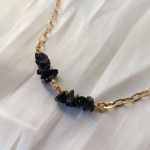 ONYX – COLLANA PLACCATA ORO 18K - OE!