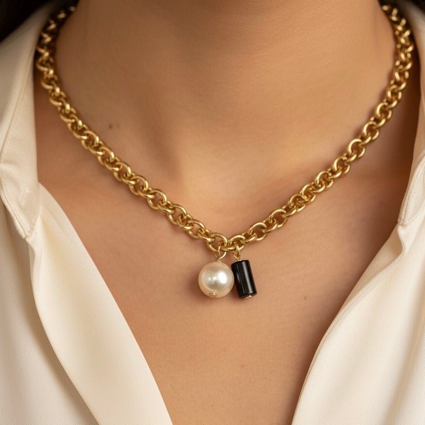 ONYX RADIANCE COLLANA A CATENA - OE!