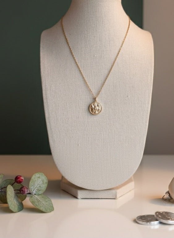 Orbis - Collana Artigianale con Catena Inox 18K e Ciondolo Sfera Zirconi - Made in Italy - OE!