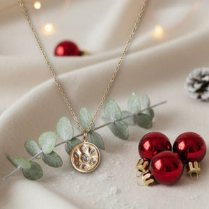 Orbis - Collana Artigianale con Catena Inox 18K e Ciondolo Sfera Zirconi - Made in Italy - OE!