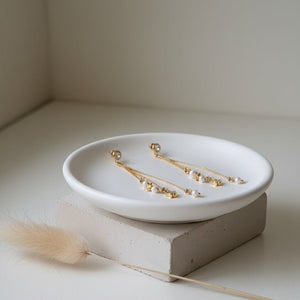 Orecchini Artigianali Made in Italy con Perle di Fiume e Oro 18K Anallergici - OE!