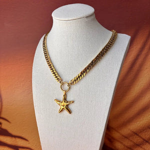 Oro di Mare – Collana a catena con pendente a stella marina - OE!