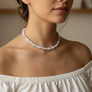 PASTELLO - collana con cristalli color pastello - OE!