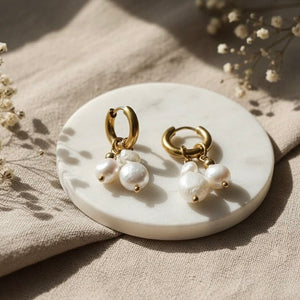 PEARL HOOPS – CERCHI ORO CON PERLE - OE!