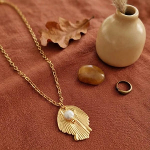 perla-foglia-collana