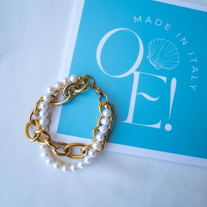 PERLE - BRACCIALE CON PERLE DI FIUME - OE!