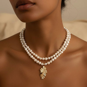 Petali d'oro - collana - OE!