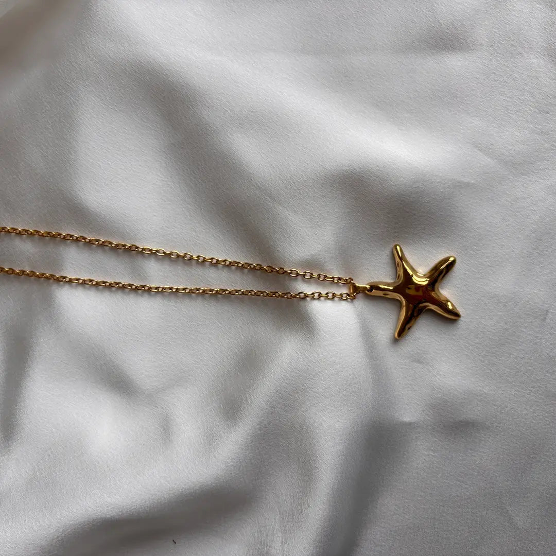 Positano Star - Collana con ciondolo a stella marina in oro - OE!