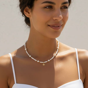 PRAIANO - Collana perle e Stella marina - OE!