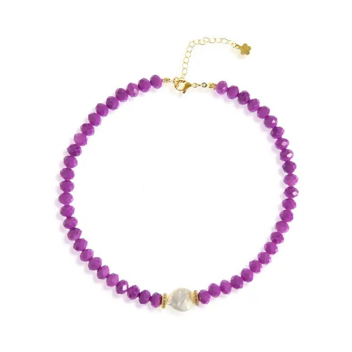 Rainbow Glow - Choker con Perla Keshi - OE!