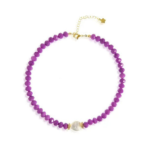 Rainbow Glow - Choker con Perla Keshi - OE!