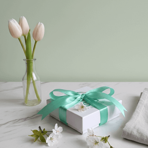 Respiro di primavera collana in acciaio oro 18k e giada