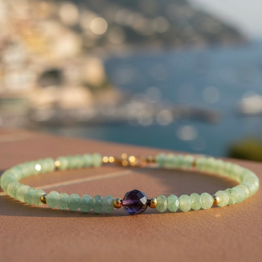 RIDERE - Collana con cristalli ed ametista - OE!