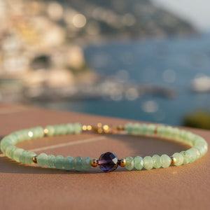 RIDERE - Collana con cristalli ed ametista - OE!