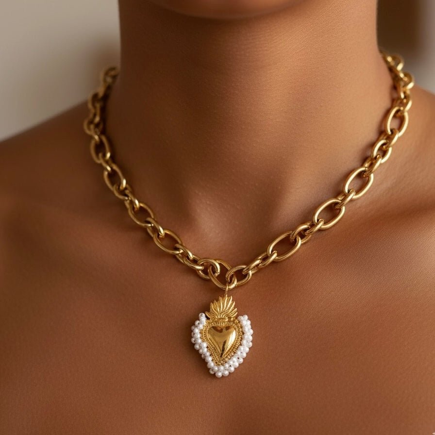 Sacred Heart Elegance – Collana - OE!
