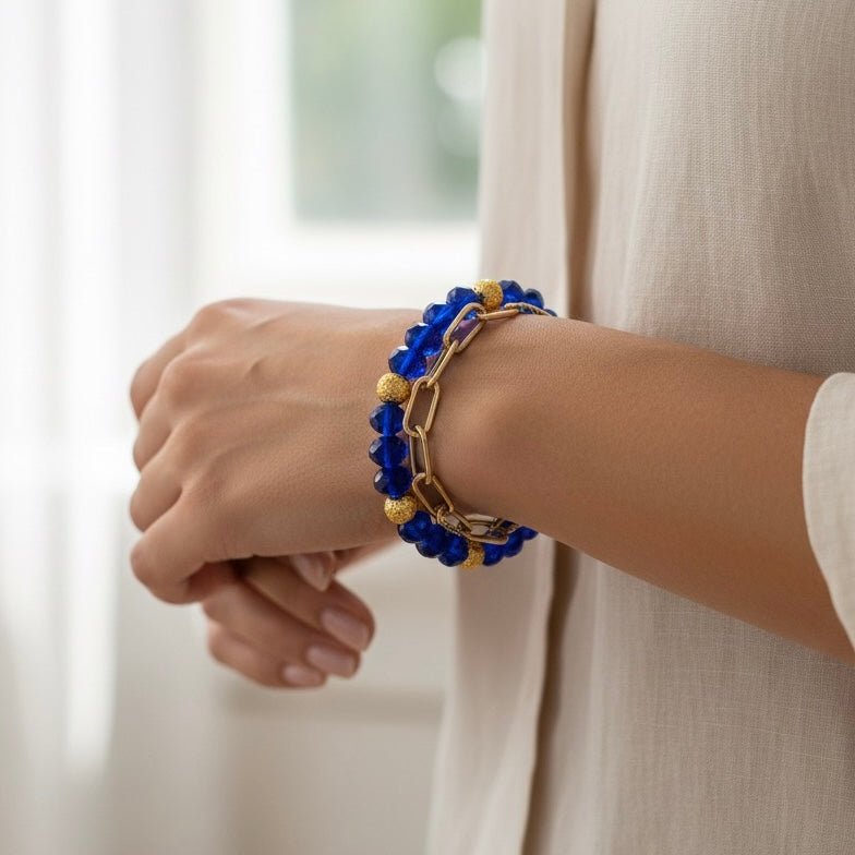 SAPPHIRE GEM BRACCIALE - OE!