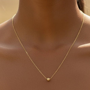 Sferia - Collana in Acciaio Inossidabile e Oro 18K Artigianale Italiana - OE!