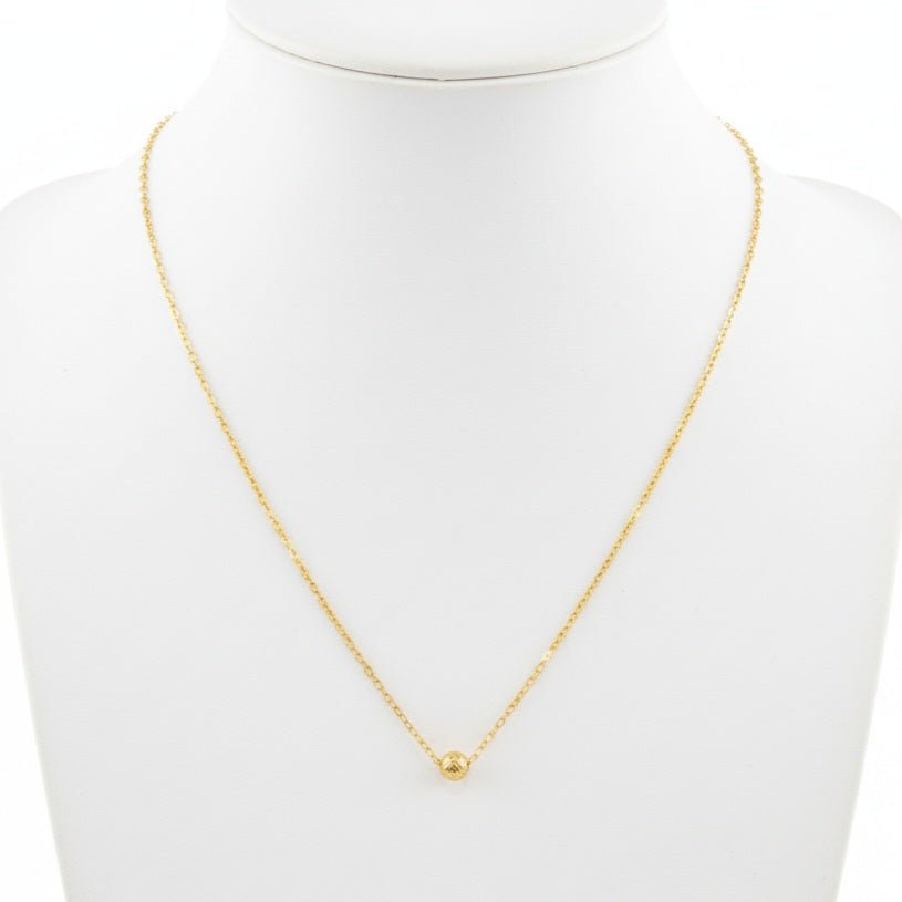 Sferia - Collana in Acciaio Inossidabile e Oro 18K Artigianale Italiana - OE!