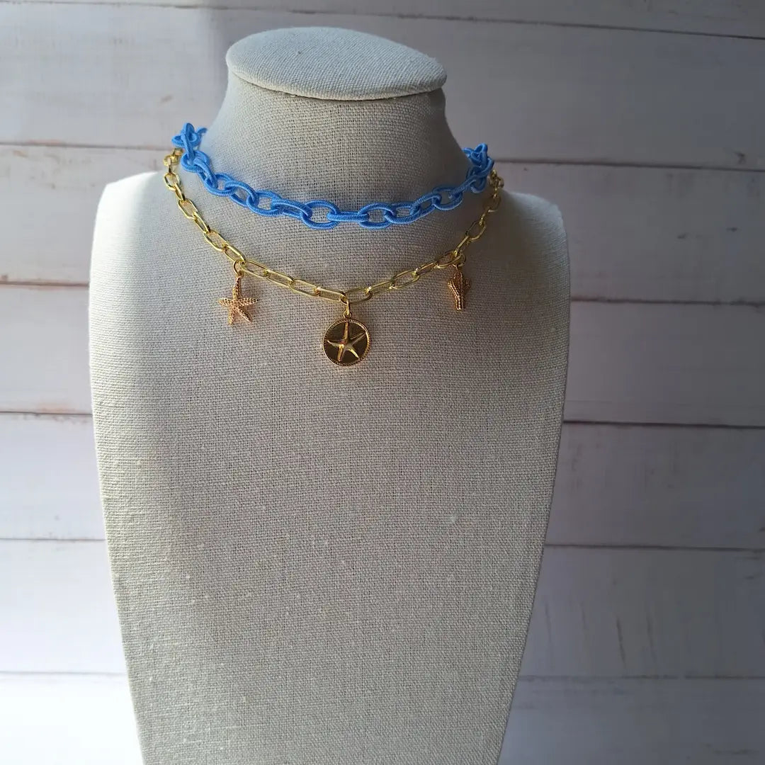 Skylisse – Choker con cordoncino e catena - OE!