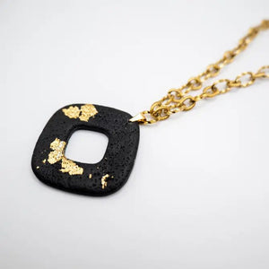 SPECCHIO - Collana a catena con pendente geometrico - OE!