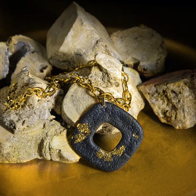 SPECCHIO - Collana a catena con pendente geometrico - OE!