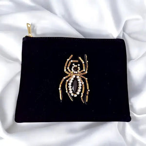 SPIDER QUEEN VELVET POUCH - pochette - OE!