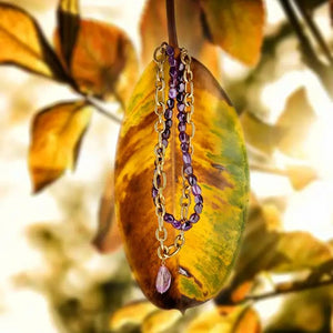 SPIRITUALE - Collana con ametista e catena - OE!