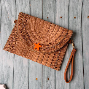 Summer Starfish – Pochette in Paglia Naturale - OE!