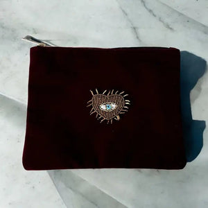 Velvet heart beauty pochette - OE!