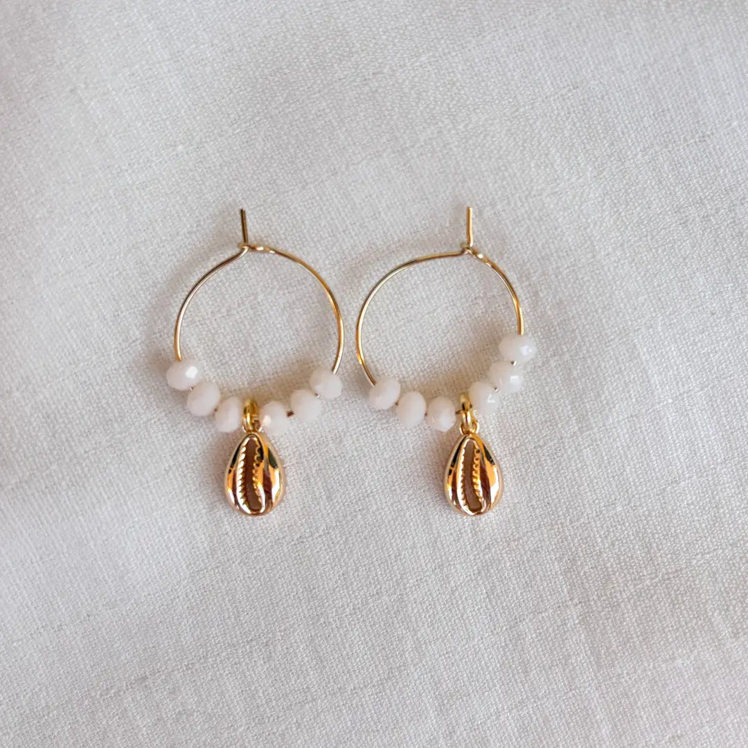 VIBRANT VIBES - Orecchini a Cerchio con Perline - OE!